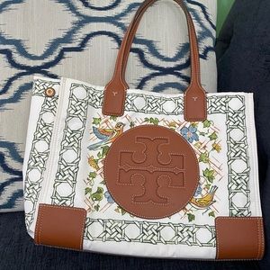 Authentic Tory Burch Mini Ella Bird Tote